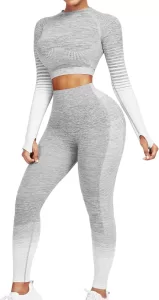 Workout Sets for Women 2 Piece High Waist Seamless Leggings and Crop Top Yoga Outfit Mix & Match Mastery: Discover Versatile Pieces for Every Occasion