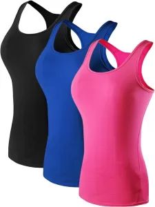 NELEUS Women's 3 Pack Compression Base Layer Dry Fit Tank Top